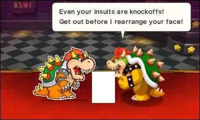 Qui se trouve entre les deux Bowser ?