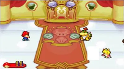 Qui se trouve juste devant Baby Peach ?