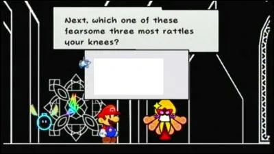 Quel ennemi n'était pas dans les réponses possibles lorsque les héros devaient répondre à des questions de Mimic qui était déguisé en Merlie dans le château du comte Niark ?