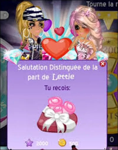 Combien rapporte une salutation distinguée ?