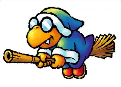 De quelles formes sont les figures géométriques qui jaillissent du sceptre de Kamek ?