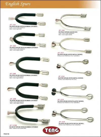 On parle de trois sortes d'éperons, lesquels ?