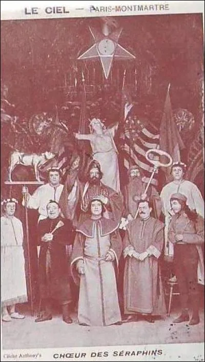 Ensuite vient le temps des parodies de la messe et des cérémonies religieuses. Le client entend....qui chante des ... (complétez les pointillés)