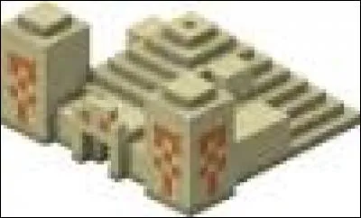 Quel est le bloc orange que l'on voit sur cette pyramide (en grès)