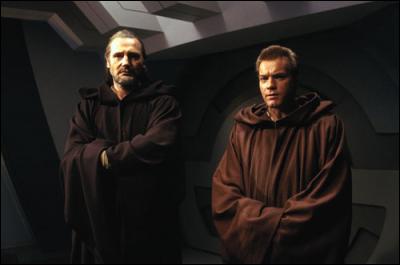 Que font Qui-Gon et Obi-Wan dans ce vaisseau de la fédération du commerce ?