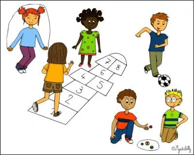 Quelques élèves jouent aux billes, _____ jouent à la marelle.