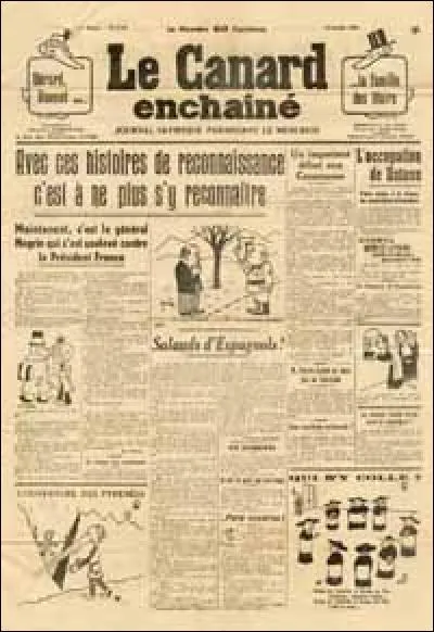 Durant la Seconde Guerre mondiale, Camus a écrit dans un journal. Lequel ?