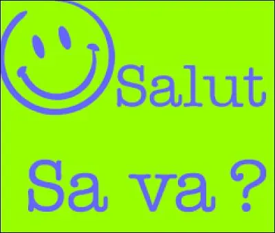 'Salut, comment sa va ?' Cette phrase est-elle bien &eacute;crite ?