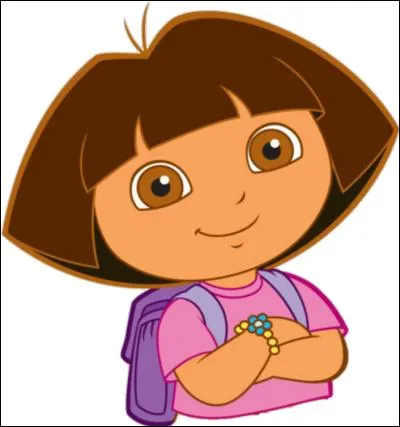 Quelle est la couleur du sac à dos de Dora ?