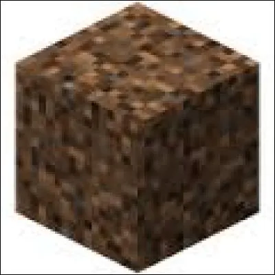 Voici de la terre stérile, elle se fabrique avec deux blocs de terre et...