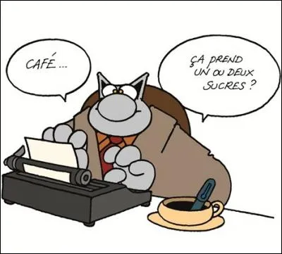 Que fait un homme quand il rentre dans un café ?