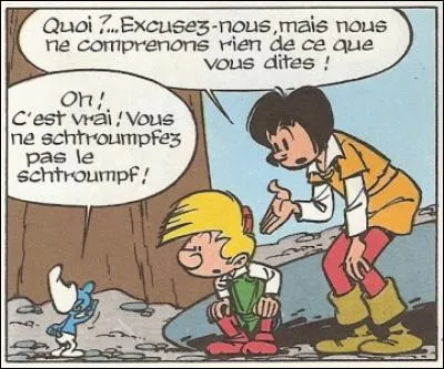 Dans quelle BD sont apparus pour la première fois les Schtroumpfs ?