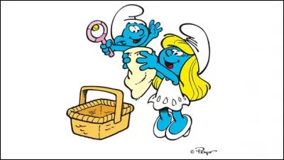 Comment bébé Schtroumpf est-il arrivé parmi les Schtroumpfs ?