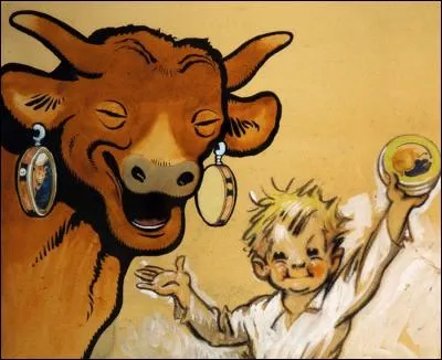 Inspiré par un dessin de Benjamin Rabier, Léon Bel propriétaire d'une fromagerie, fera de la " Vache qui rit " un produit de renommée mondiale.Mais quel célèbre illustrateur est l'auteur de ce dessin ?