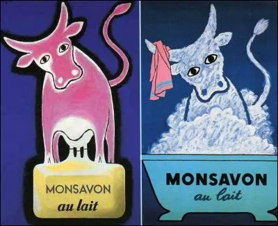Ces affiches pour une marque de savon sont d'un célèbre affichiste et publiciste français du XXème siècle. De qui s'agit-il ?