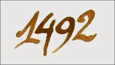 Que s'est-il passé en 1492 ?