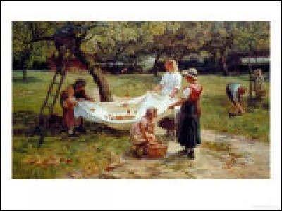 Qui a peint "Les ramasseuses de pommes" ?