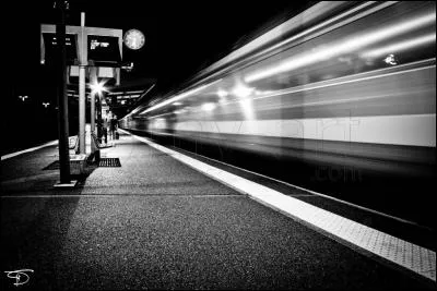 Mais elle n'a pas vu le train. A quelle vitesse allait-il ?