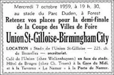 La Coupe des Villes de foire (1958-1971) est l'ancêtre de l'Europa League (anciennement Coupe UEFA, aussi nommée C3), quel est le seul club belge à en avoir atteint la finale ?