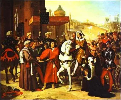 Qui a peint "Entrée du Dauphin , futur Charles V, à Paris" ?