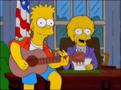 Que tient Bart avec son ami ?