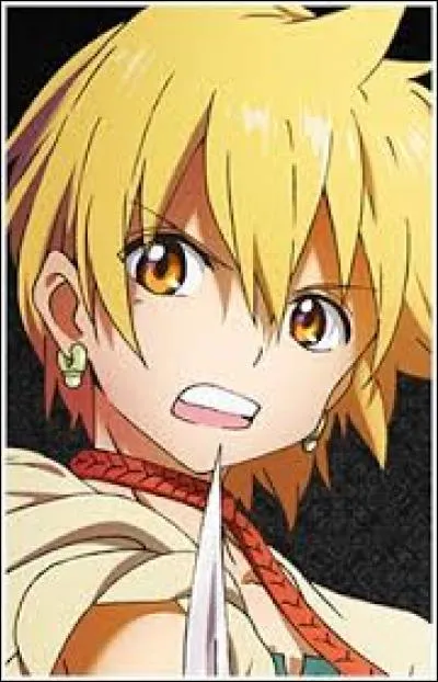 Magi : Un peu plus facile.Quel est le nom de ce guerrier possédant un puissant djinn de feu ?