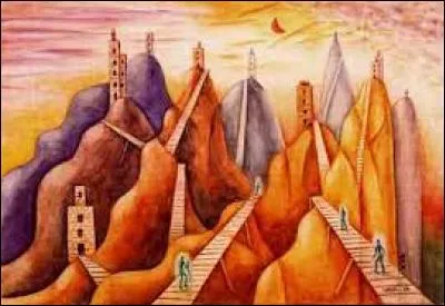 Quel artiste argentin a-t-il peint le tableau "Montes de nueve torres" ?