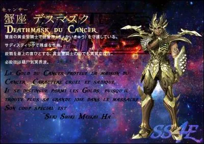 Dans le film d'animation "Saint Seiya ~ Legend of Sanctuary", qui reste en arrière pour protéger ses compagnons et affronter le Chevalier d'Or du Cancer "Deathmask" ?