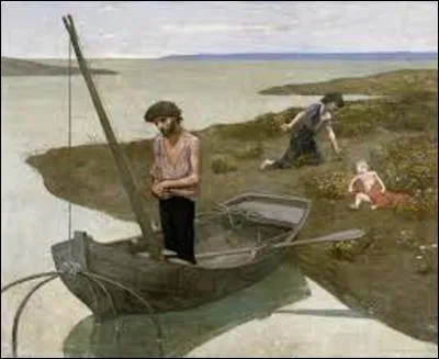 Cette huile sur toile (H : 15, 55m x L : 19, 25m) intitulée "Le pauvre pêcheur" peinte en 1881, est la première uvre de ce peintre symboliste (1824-1898) à avoir été achetée par l'État français. Mais quel est le nom de cet artiste ?