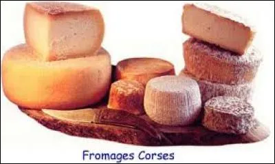 Maintenant le plateau de fromages est avancé. Un seul n'est pas corse. Lequel ?