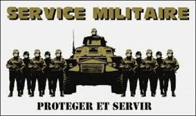 Le service militaire obligatoire est instauré en 1798 par la loi Jourdan, Il devait être effectué pendant...