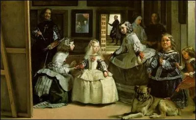 Qui a peint cette toile et ce chien au premier plan ?