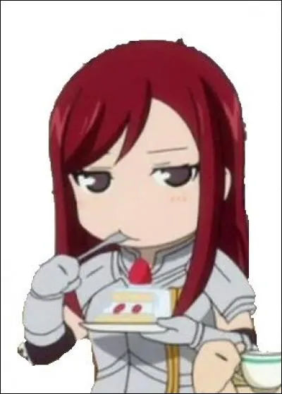 Comme pâtisserie, Erza adore :