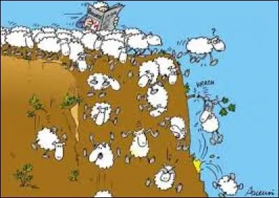 Comment appelle-t-on une personne qui imite sans se poser de questions ?