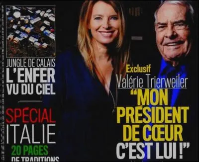 Dans quel hebdomadaire paru cette semaine, pouvait-on voir en couverture une Valérie Trierweiler transformée ?