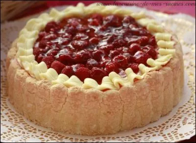 Avec quoi confectionne-t-on le gâteau nommé Charlotte ?