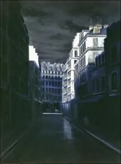 Ilya Zomb est le peintre de cette oeuvre sombre, qui ressemble presque trait pour trait à une scène du film... ?