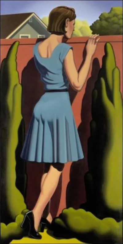 Encore le peintre Kelton Nelson pour cette oeuvre, qui peut faire penser à une scène presque effrayante et pourtant banale du film ?