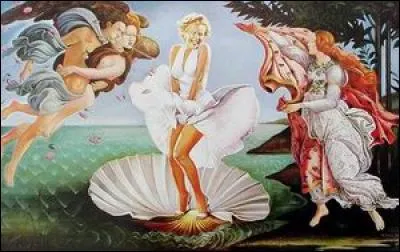 Renato Cassaro s'est inspiré du cinéma pour cette peinture parodique de La naissance de Vénus de Botticelli, mais de quel film s'agit-il ?