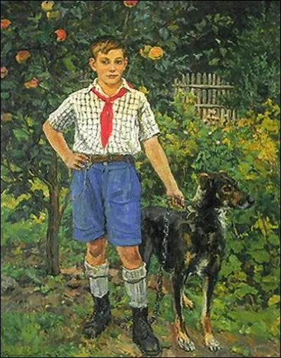 Qui a peint "Andron avec un chien" ?