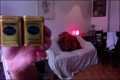 Restons chez Fauchon car l'auteur affectionne particulièrement cette marque (vous vous en doutez) et trouvez les noms de ces 2 thés en regardant l'image.