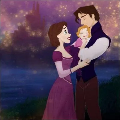 Flynn - Ce serait bien que notre fille soit comme toi, plus jeune.
Raiponce - Que veux-tu dire ?