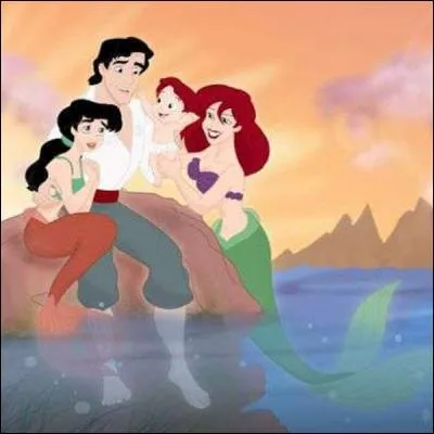 Mélody - Je peux choisir le prénom de mon frère ?
Ariel & Éric - Vas-y, mon ange.
Mélody - Je veux qu'il porte le prénom de ton meilleur ami dans la mer, maman ! Autrement dit :