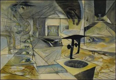 Roberto Matta est l'auteur de cette toile nommée "L'Onyx d'Electra".