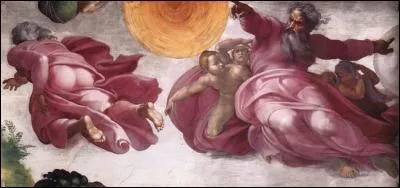 "La création du soleil" est une toile de Michel-Ange.
