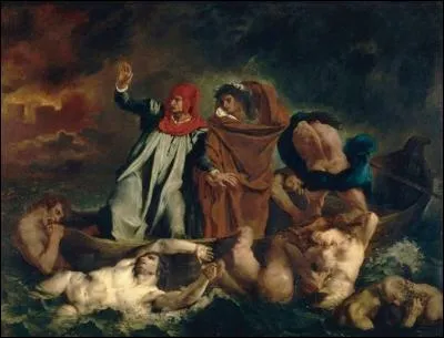 Théodore Géricault a peint "Dante et Virgile aux enfers".