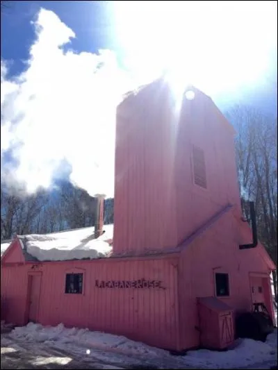 Bon, il est temps d'aller faire une marche, avant d'aller dîner à... célèbre cabane à sucre de la....