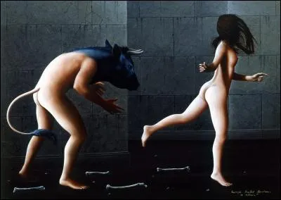 Qui est cette princesse crtoise en train de se faire courser par le Minotaure ?