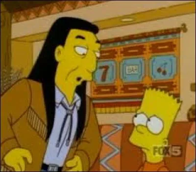 Dans la vision de Bart au casino indien, quel métier exerce Lisa ?