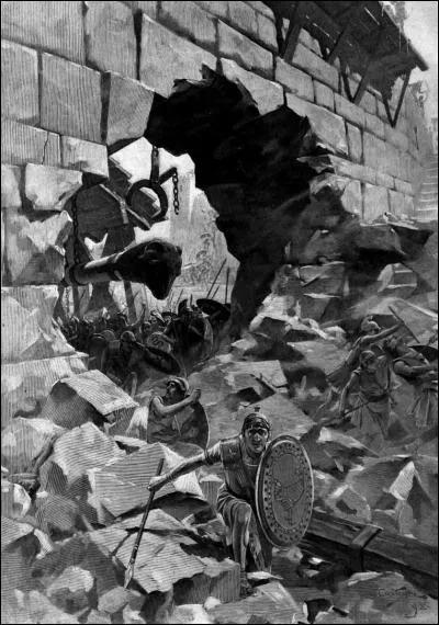 Ne laissant souffler son ennemi, de quelle ville s'empare-t-il aussitôt du port de garnison perse ?